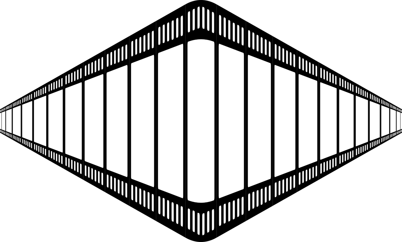 Photographic Film Movie Projector Filmstrip Television - Png Perspective Film Strip (564x340), Png Download