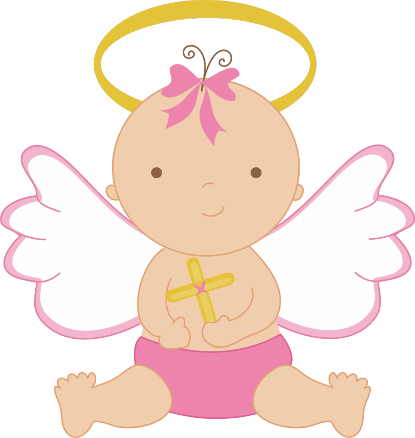 Baby Angel Clipart - Baby Girl Angel Png (824x870), Png Download