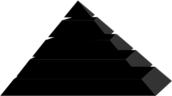Pyramid Silhouette Png Jpg Stock - Black Pyramid Clip Art (600x342), Png Download