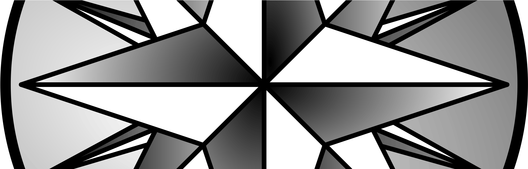 Cropped Compass Rose Seal By Mestafais D5u10e7 2400px - Compass Rose (2400x720), Png Download