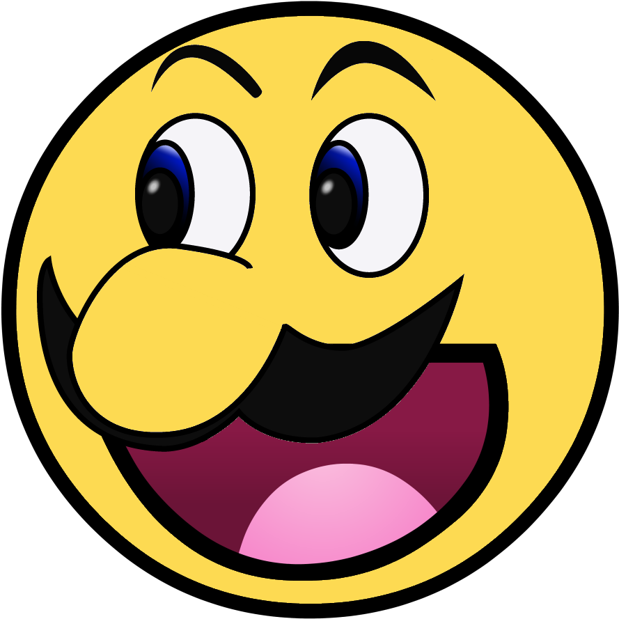 Yellow Facial Expression Smile Emoticon Smiley - Awesome Face Emoji (900x900), Png Download