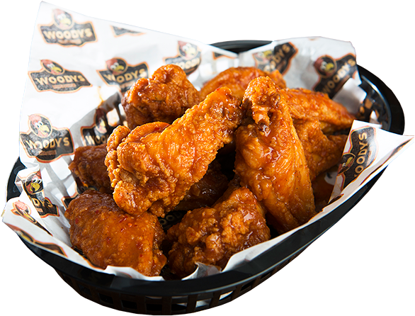 Woody's Chicken Wings - Woodys Wing House (600x464), Png Download
