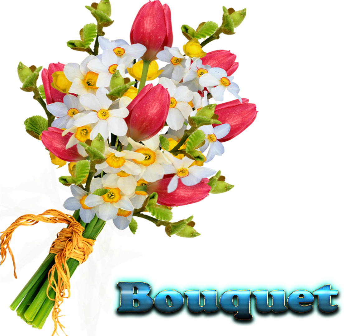 Bouquet Of Flowers Free Download Png - Букет Цветов Пнг (1303x1193), Png Download