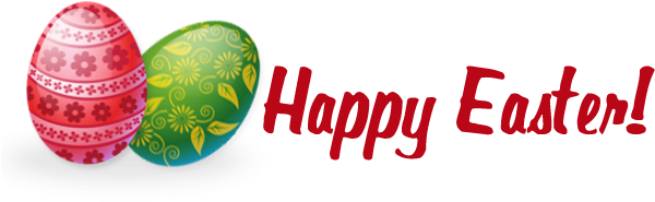 Happy Easter Png Picture - Happy Easter Transparent Background (613x230), Png Download
