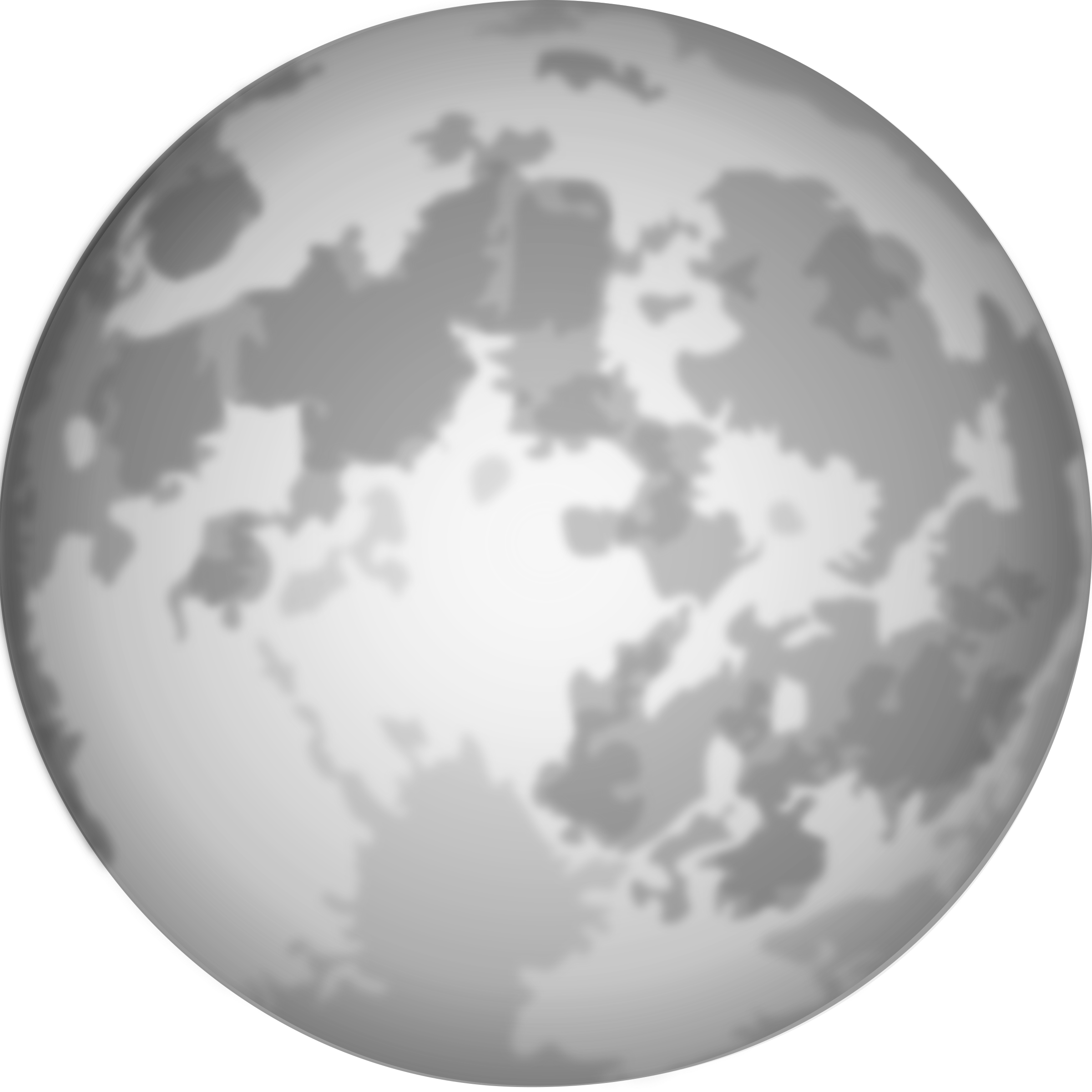 Moon Transparent Clipart Halloween Bright Full Moon - Full Moon (2400x2400), Png Download