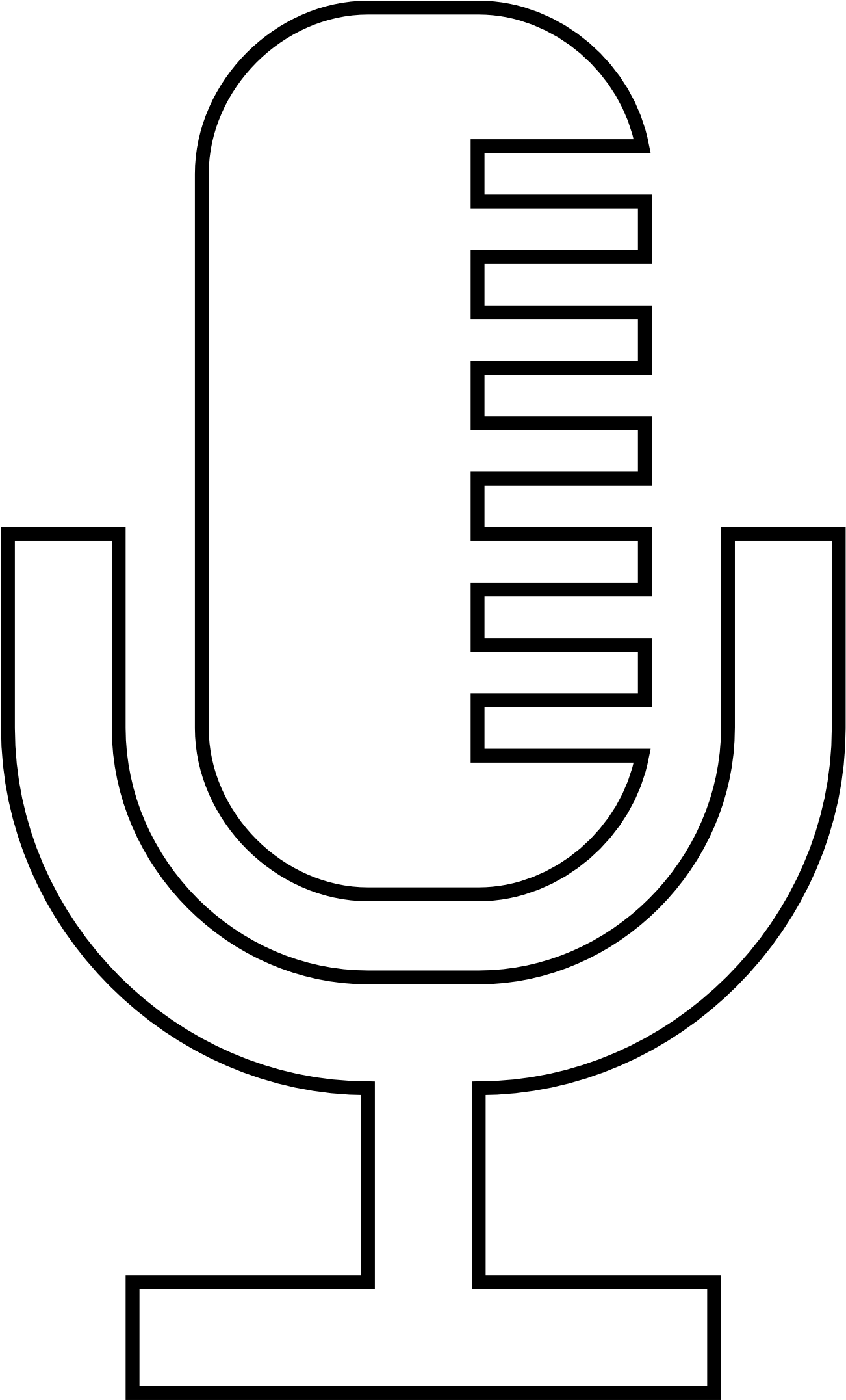 Microphone Clipart Black And White