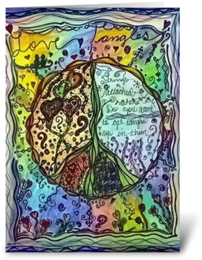 Love Tangles Greeting Card - Art (350x396), Png Download