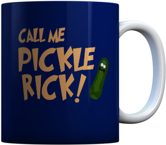 Improve Your Iq By Taking A Sip From This Pickle Rick - Mug (440x478), Png Download