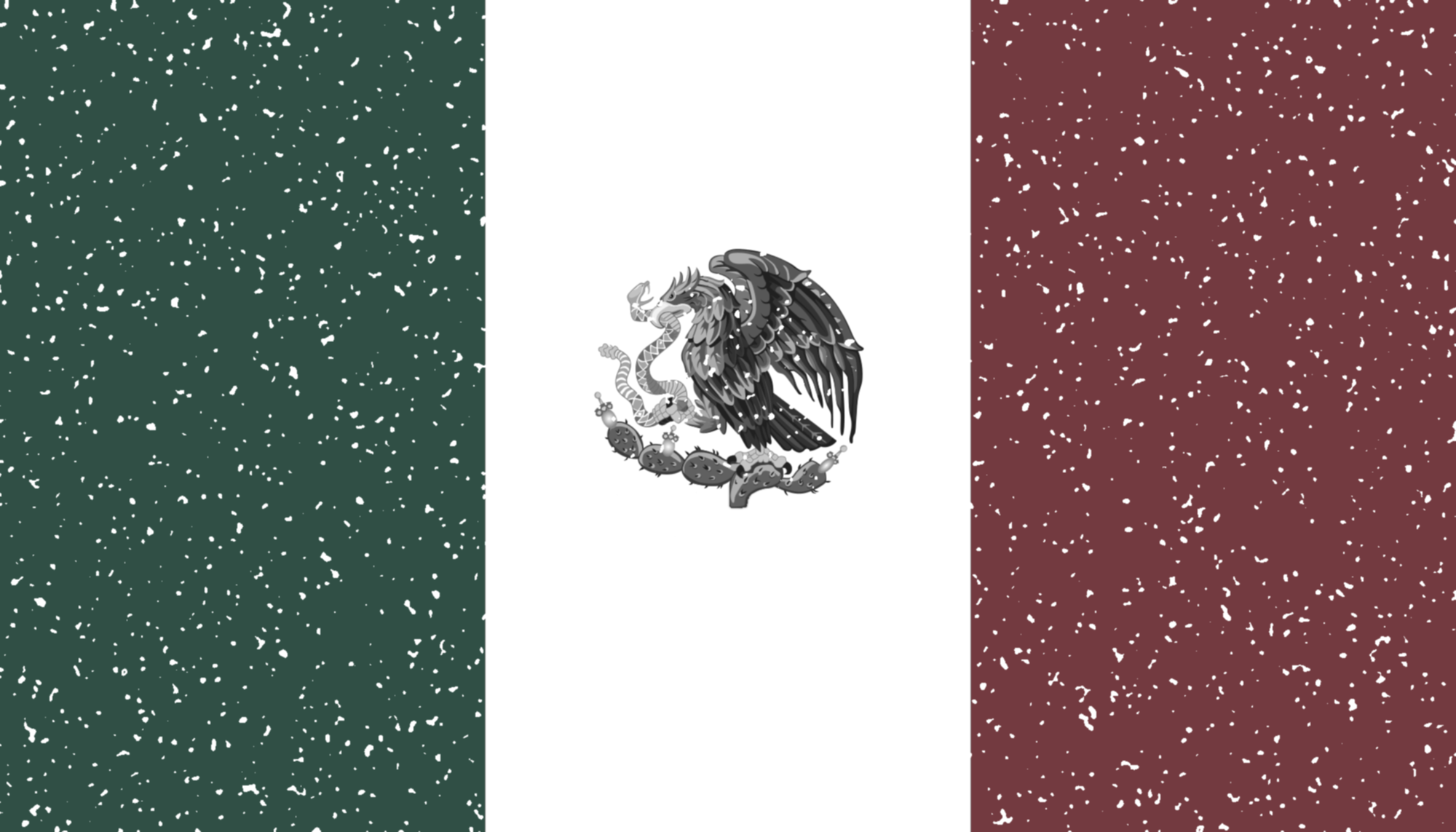 Mexican Government Remnants Flag - Mexico Flag (2000x1143), Png Download