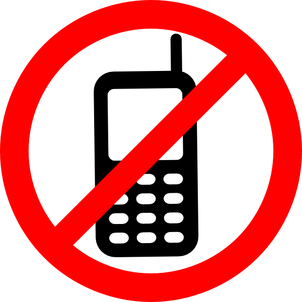No Phone Logo - No Money (600x600), Png Download