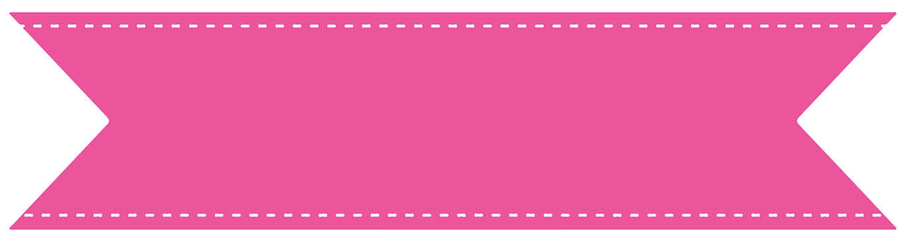 Rosa, Fita, Pavilhão, Comemorar Ribbon Banner, Name - Pink Ribbon Banner Png (948x340), Png Download