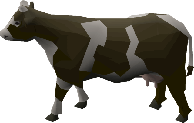 File - Cow - Runescape Cow Png (640x406), Png Download