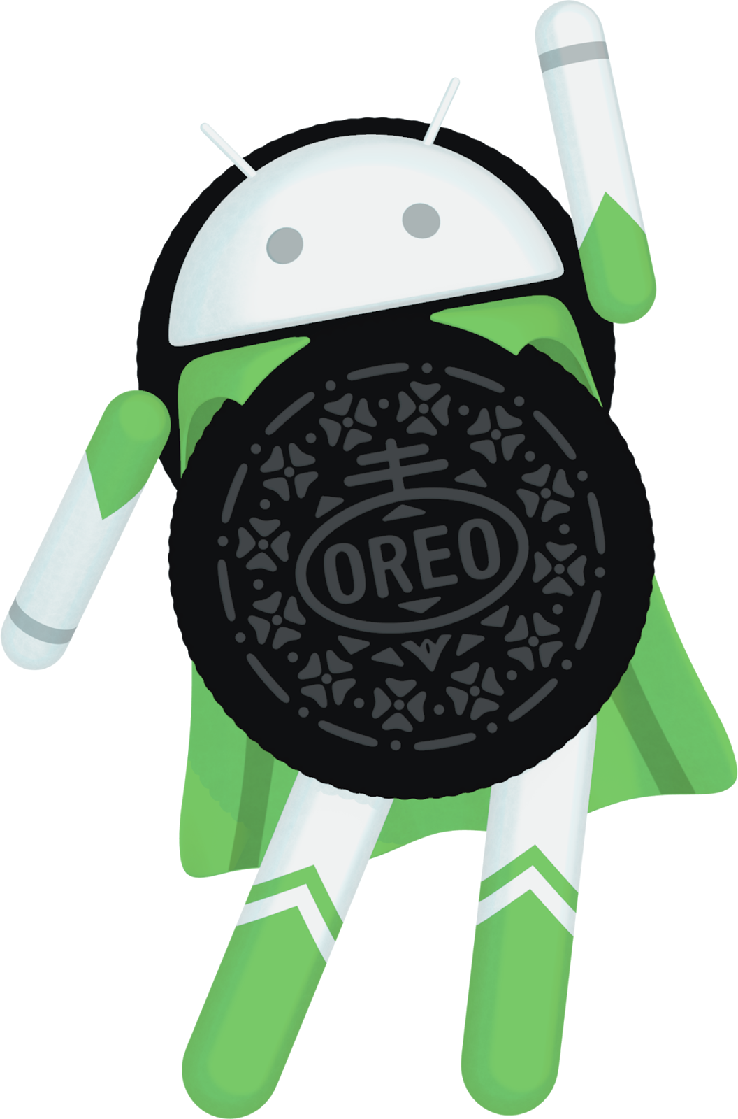 Picture Black And White Library Android Update Hitting - Oreo Cookie Adult Costume (940x1424), Png Download