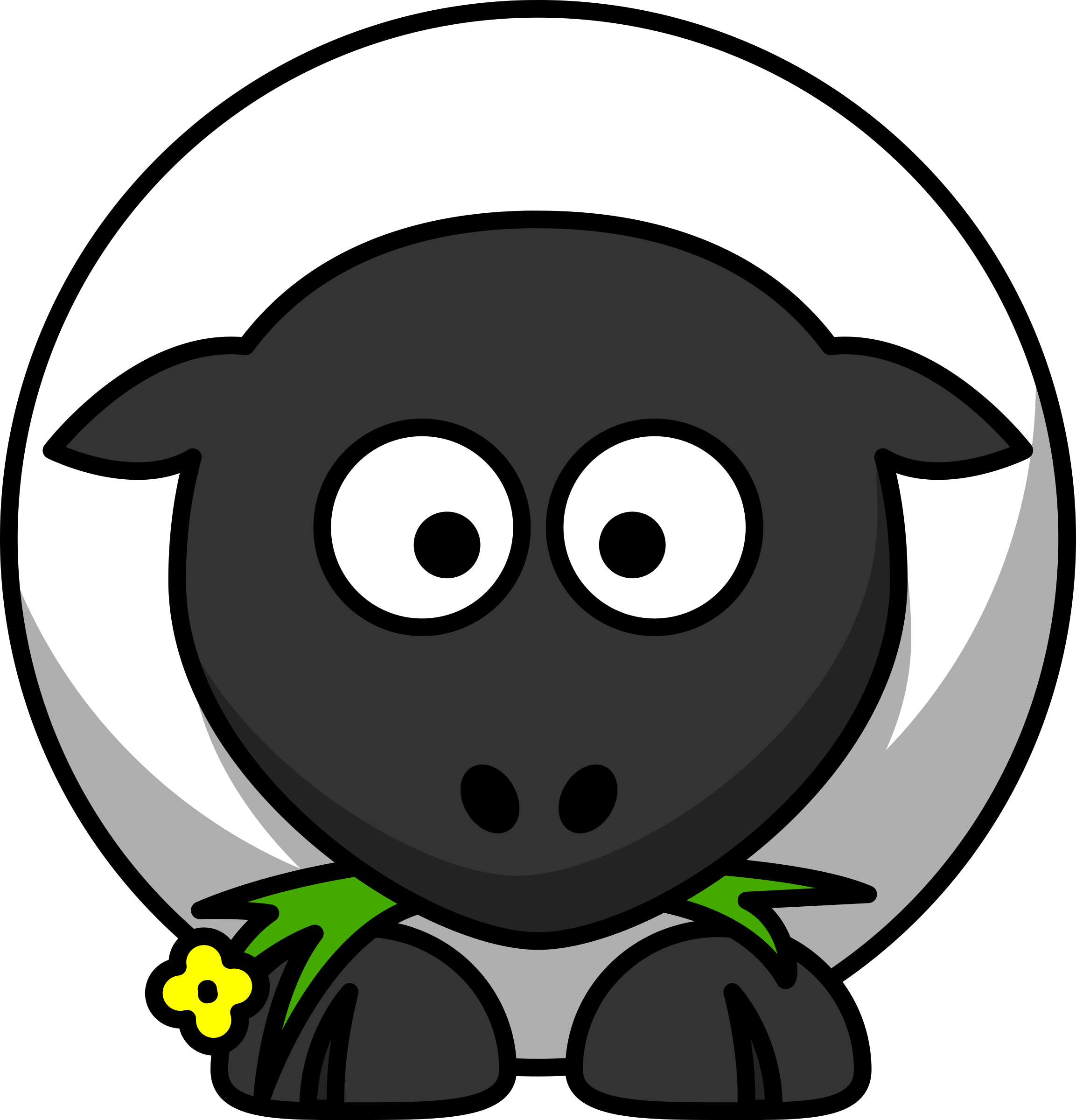 How To Set Use Cartoon Sheep Clipart (865x900), Png Download