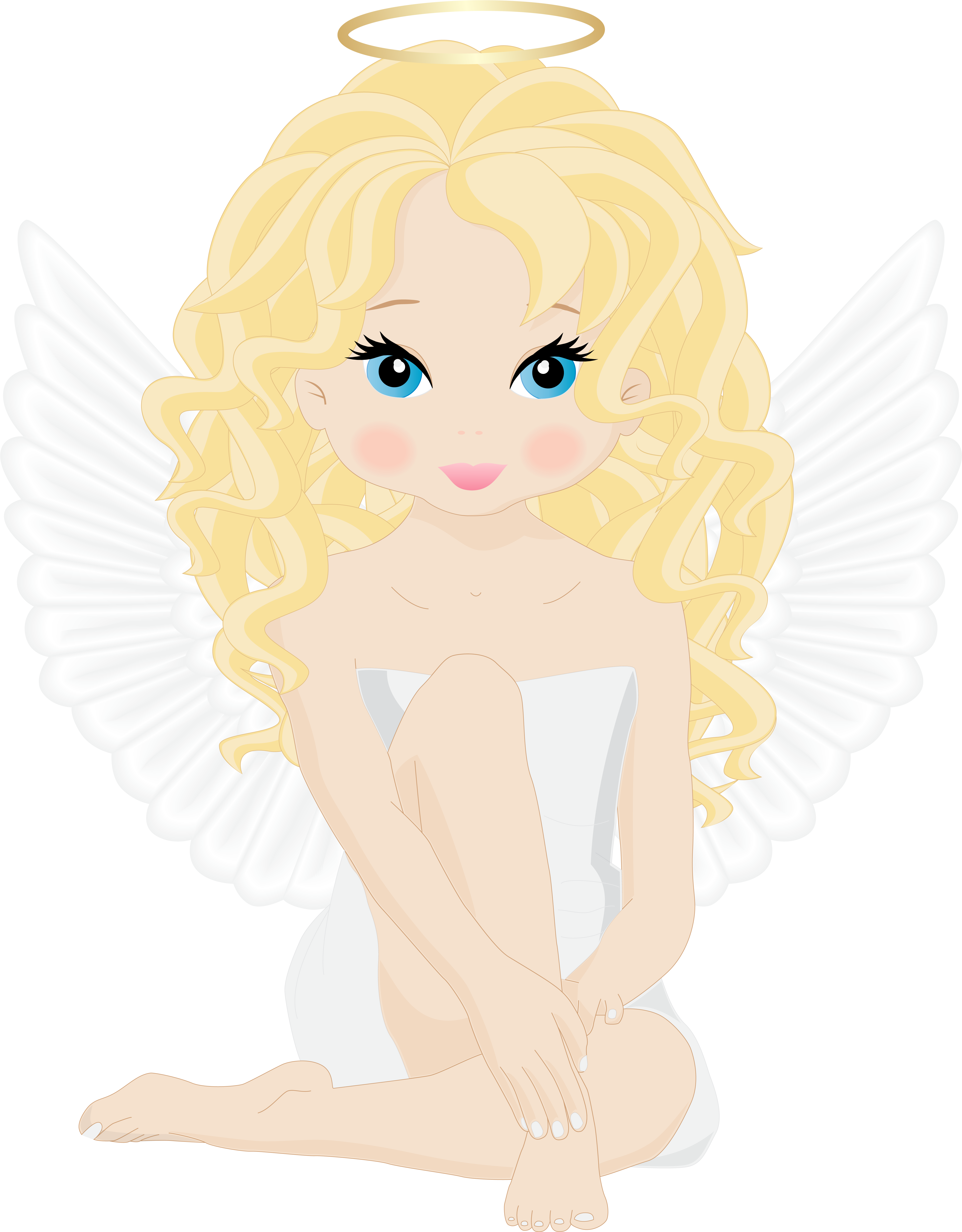 Beautiful Angel Clipart (4862x6225), Png Download
