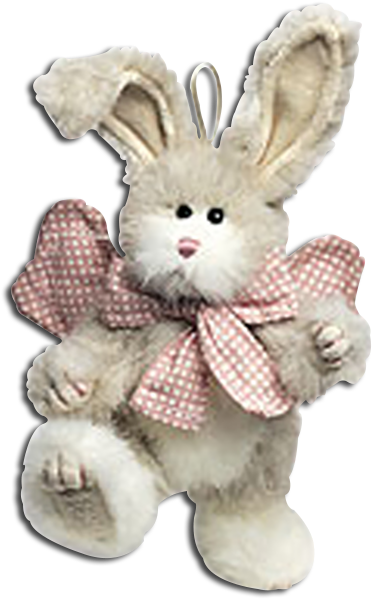 Easter Bunny Ornaments Boyds Lil Peach Angel Ornament - Stuffed Toy (426x612), Png Download