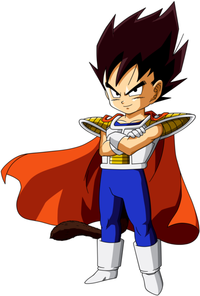 Kid Vegeta (400x585), Png Download