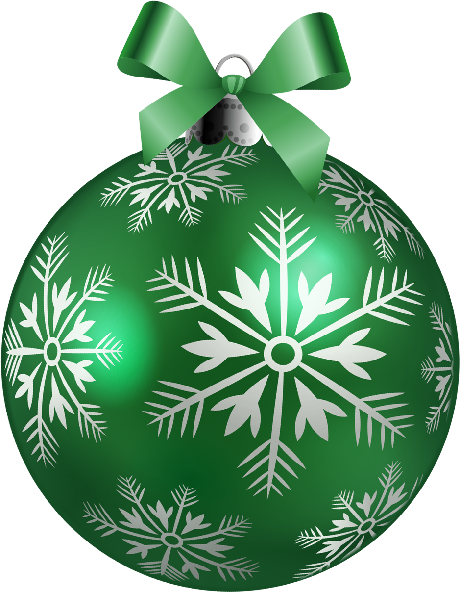 Large Green Christmas Ball Png Clipart Picture - Green Christmas Ball Png (1008x1255), Png Download