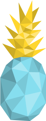 Quick Links - Blue Pineapple Png (431x431), Png Download