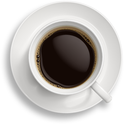 Coffee Cup Png Photos - Cup Of Coffee Top Png (436x437), Png Download
