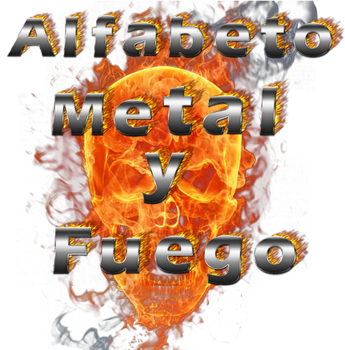 Alfabeto Metal Y Fuego Png - Alphabet (600x500), Png Download