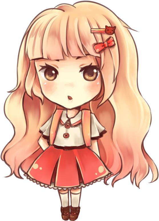 Chibi Little Girl With Blonde Hair By Platuhuakati - Chibi Girl Blonde Hair (600x800), Png Download