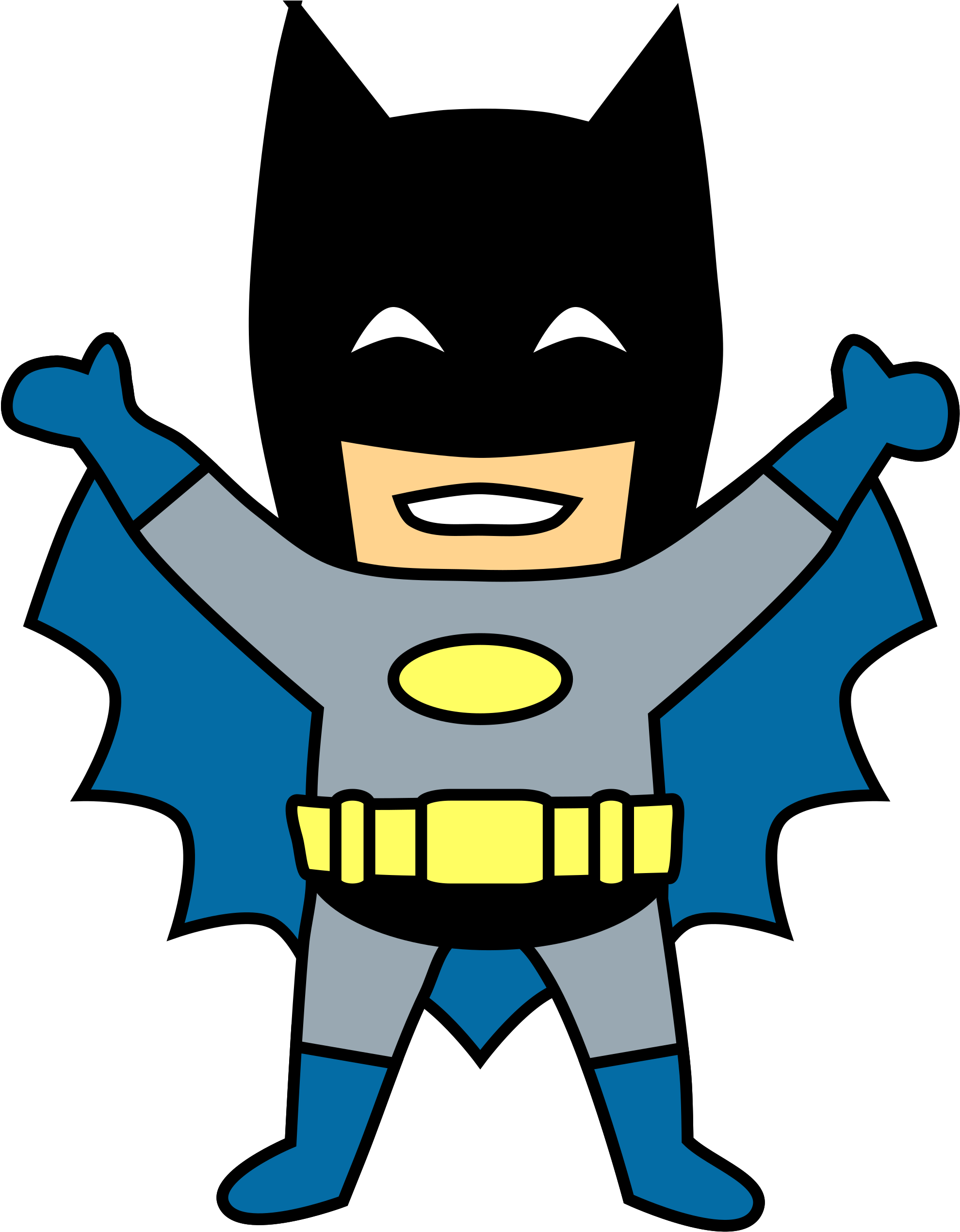 File Batman Clipart Svg - Batman Clipart (2000x2606), Png Download