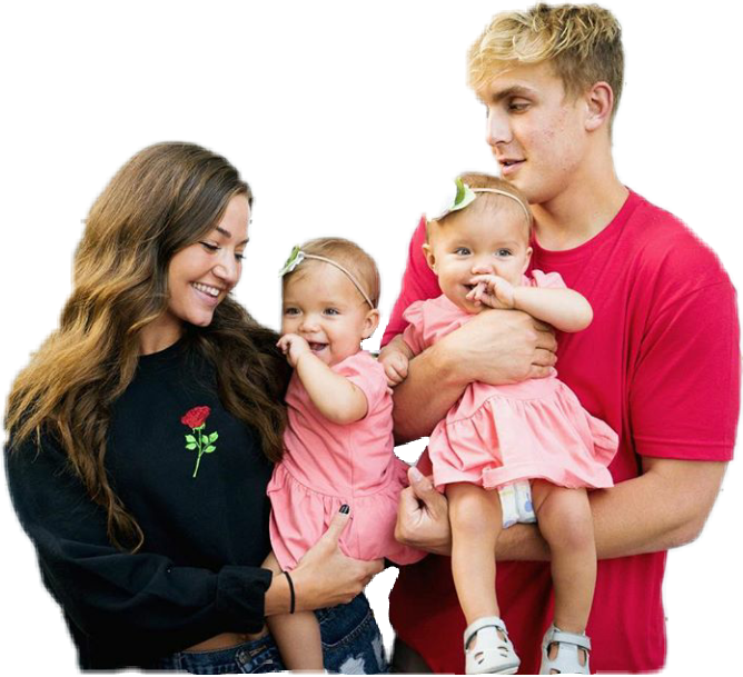 Jakepaul Erikacostell Twins Jerika $jerika4life💍💙💕 - Jake Paul Taytum And Oakley Dad (668x609), Png Download