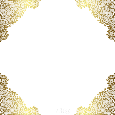 Best Of Clip Art Border Frame Lace Dark Gold Frame - Gold Lace Border Png (400x400), Png Download