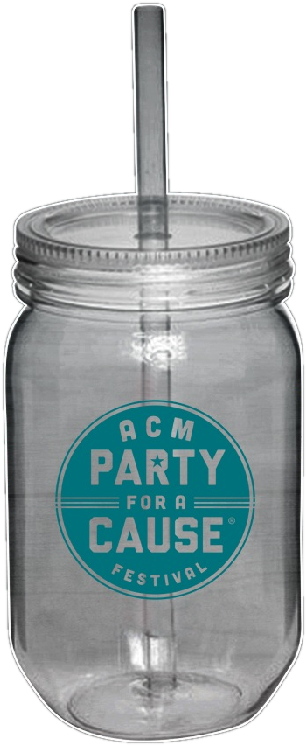 Academy Of Country Music Pary For A Cause Acrylic Mason - Lid (800x800), Png Download