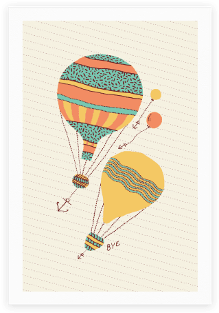 Balloon Flight Poster - Flight (484x484), Png Download