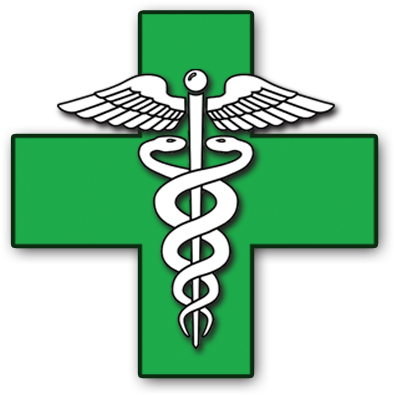 Upper Peninsula, Michigan Medical Marijuana Caregivers - Medical Marijuana Logo Cross (400x400), Png Download