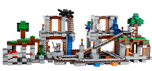 Ассортимент Lego Minecraft Lego - Mine Minecraft Lego (516x487), Png Download
