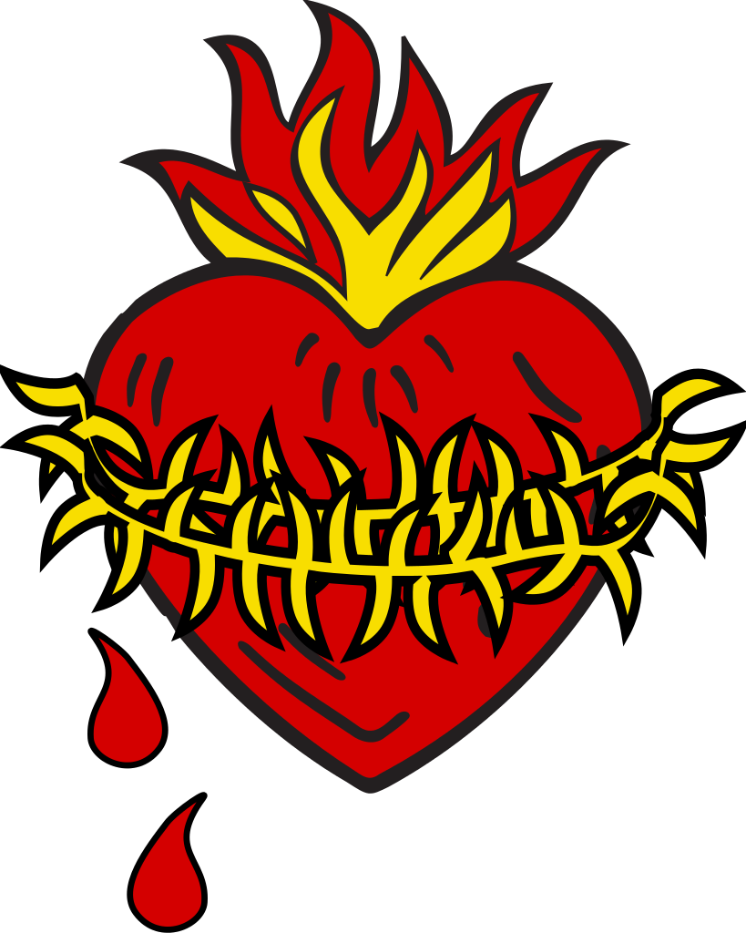 Sagrado Corazon Mueble Heraldico - Sagrado Corazon Heraldica (819x1024), Png Download