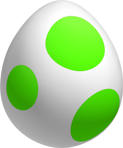 Lime Yoshi Egg - Lime Green Yoshi Egg Wikia (400x480), Png Download