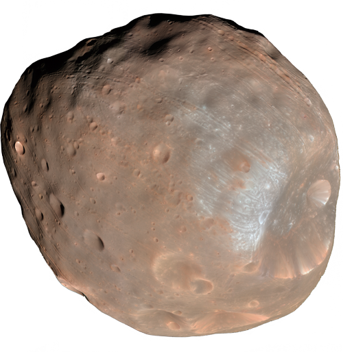 Martian Moons - Mars Moon Phobos (500x514), Png Download