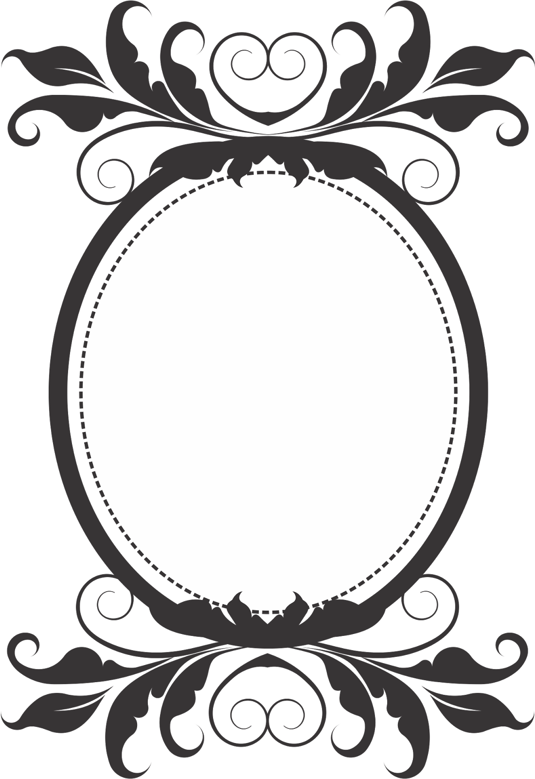 19 Baroque Frame Image Freeuse Download Huge Freebie - Monograma Png Fundo Transparente (1194x1600), Png Download