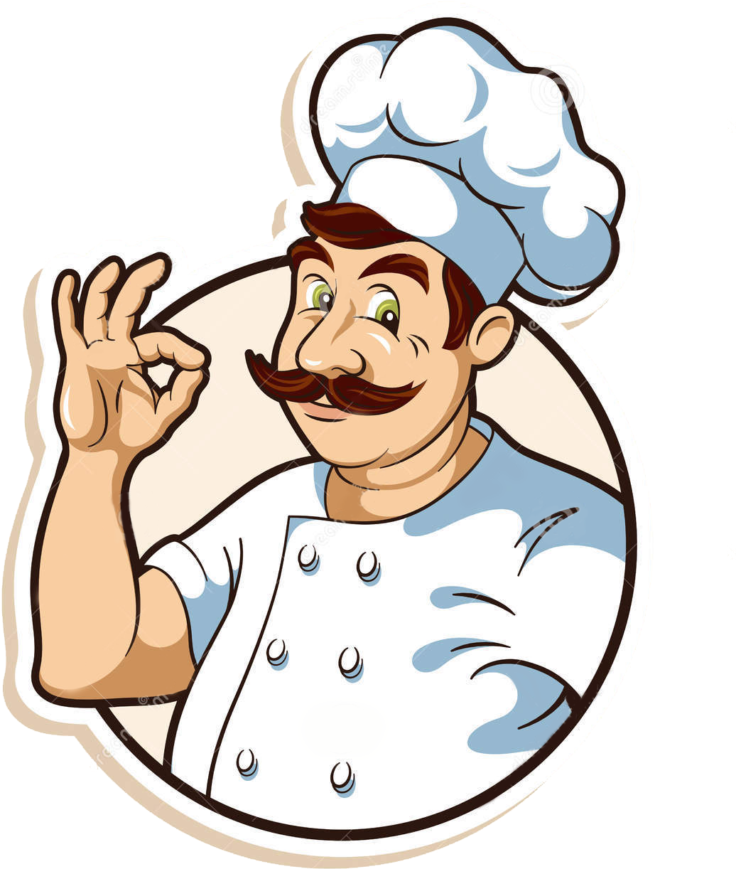 Chef Logos Graphic Freeuse Stock - Chef Vector Png Hd (1300x1390), Png Download