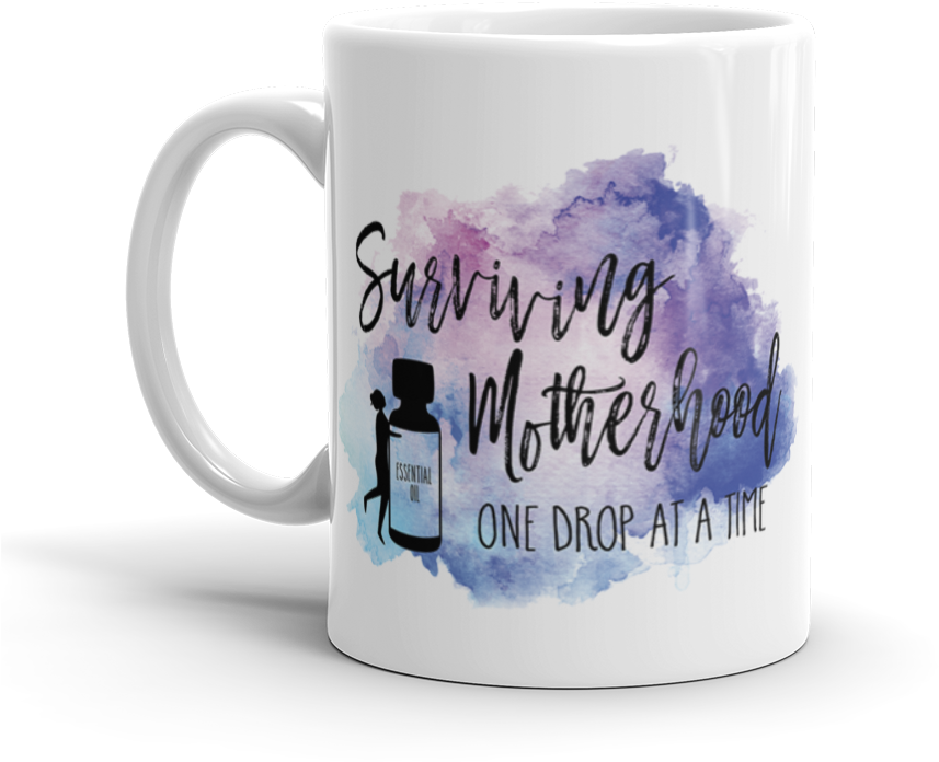 Surviving Motherhood Mug - Design (1000x1000), Png Download