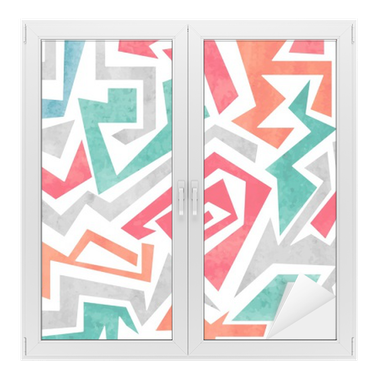 Watercolor Graffiti Colorful Seamless Pattern In Red, - Papel De Parede Coloridos Abstrato (400x400), Png Download