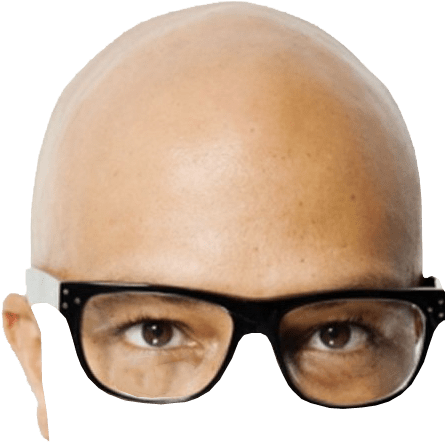 Bald Head Transparent Background (500x500), Png Download
