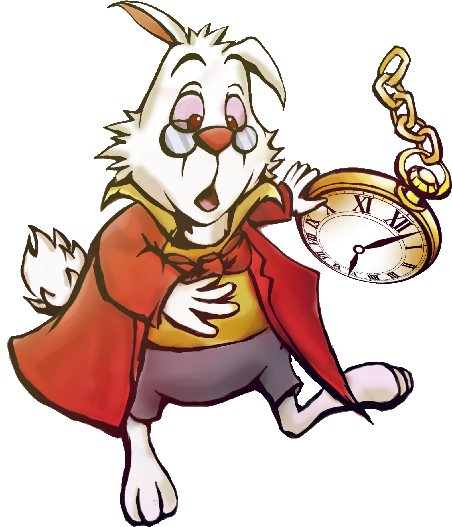 Alice In Wonderland Rabbit Png - White Rabbit Alice In Wonderland Time (842x949), Png Download