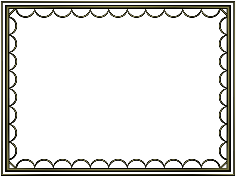 Shiny Black Artistic Loop Rectangular Powerpoint Border - Birthday Card Verses Uncle (960x720), Png Download