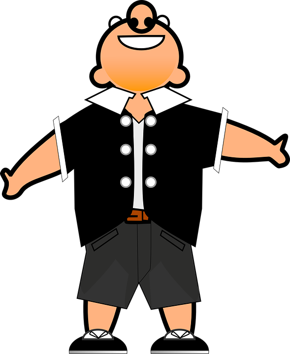 How To Set Use Cartoon Person Icon Png (486x594), Png Download