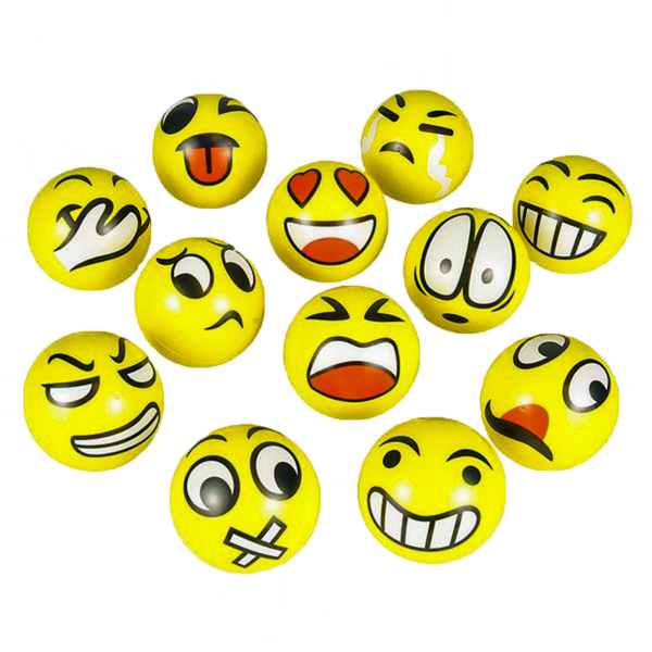 Emoticon 3" Stress Ball - Stress Balls Emotions (600x600), Png Download