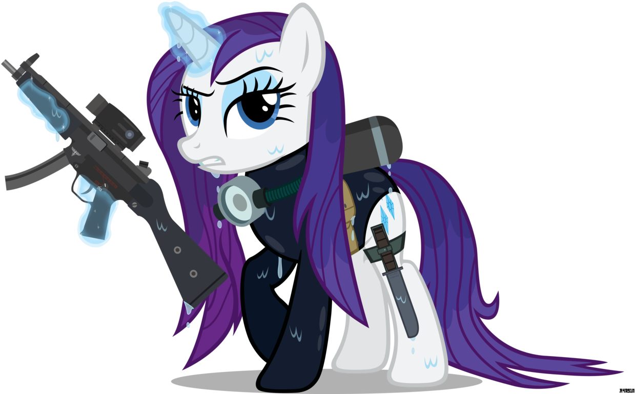 A4r91n, Clothes, Gun, Magic, Mp5, Navy Seal, One-piece - Mlp Navy Seals (1280x768), Png Download