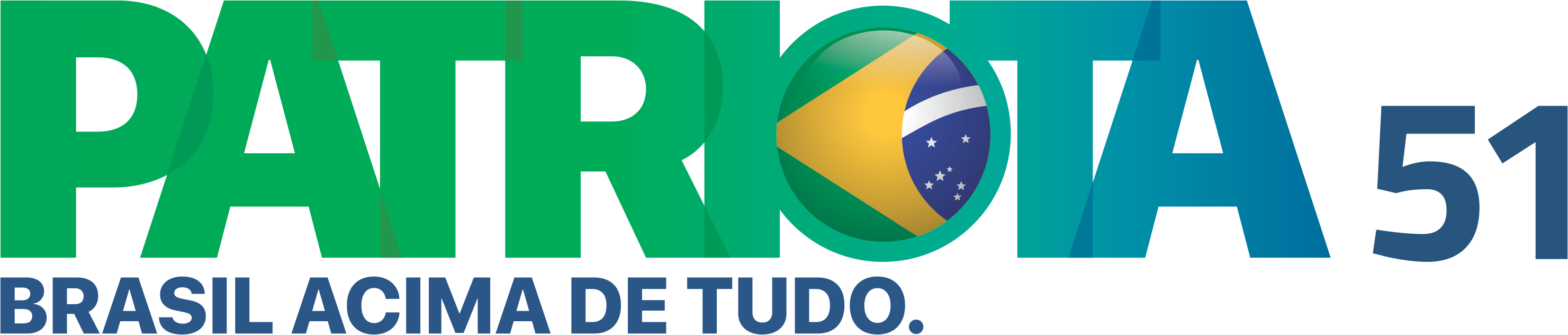 Logo Patriota51 Sem Fundo - Patriota 51 (2962x632), Png Download