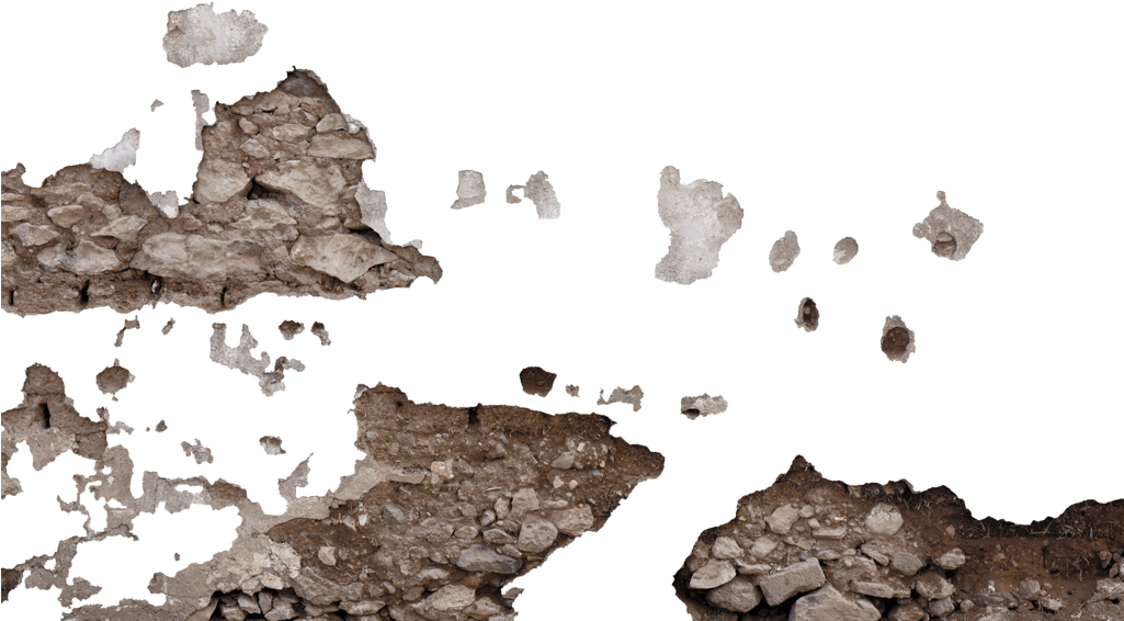 Wall Damage 3 Chang'e 3, - Brick (1024x682), Png Download