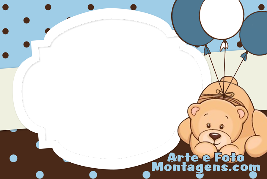 Montagem Para Fotos - Fundo Azul E Marrom (898x603), Png Download