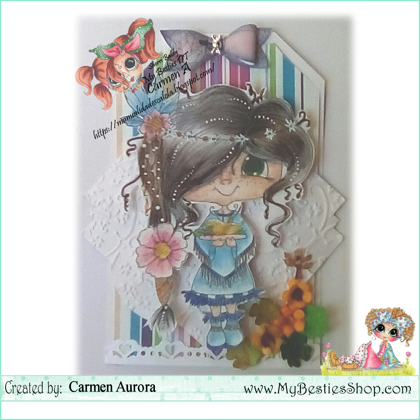 Hello Friends, I Bring You A Tag Decorated With A Beautiful - My Besties Clear Stamps 4"x6" Shop Till You Drop Myb189 (1600x1600), Png Download